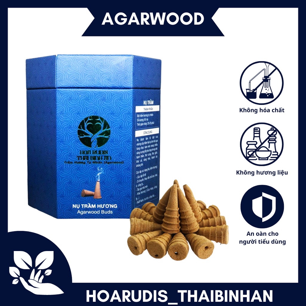 NỤ TRẦM HƯƠNG CAO CẤP 100%THIÊN NHIÊN LOẠI 2, SẠCH KHÔNG HƯƠNG LIỆU ( Agarwood incense buds).
