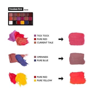 Bảng son JCat Dupe Anastasia Beauty Freedom Mix Lip Palette KÈM KHAY TRỘN NỀN Nội địa Mỹ