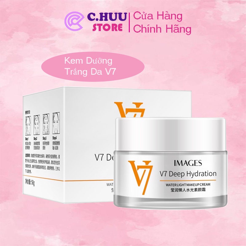 Kem dưỡng da mặt dưỡng ẩm dưỡng trắng ngày đêm V7 Image Ecobott