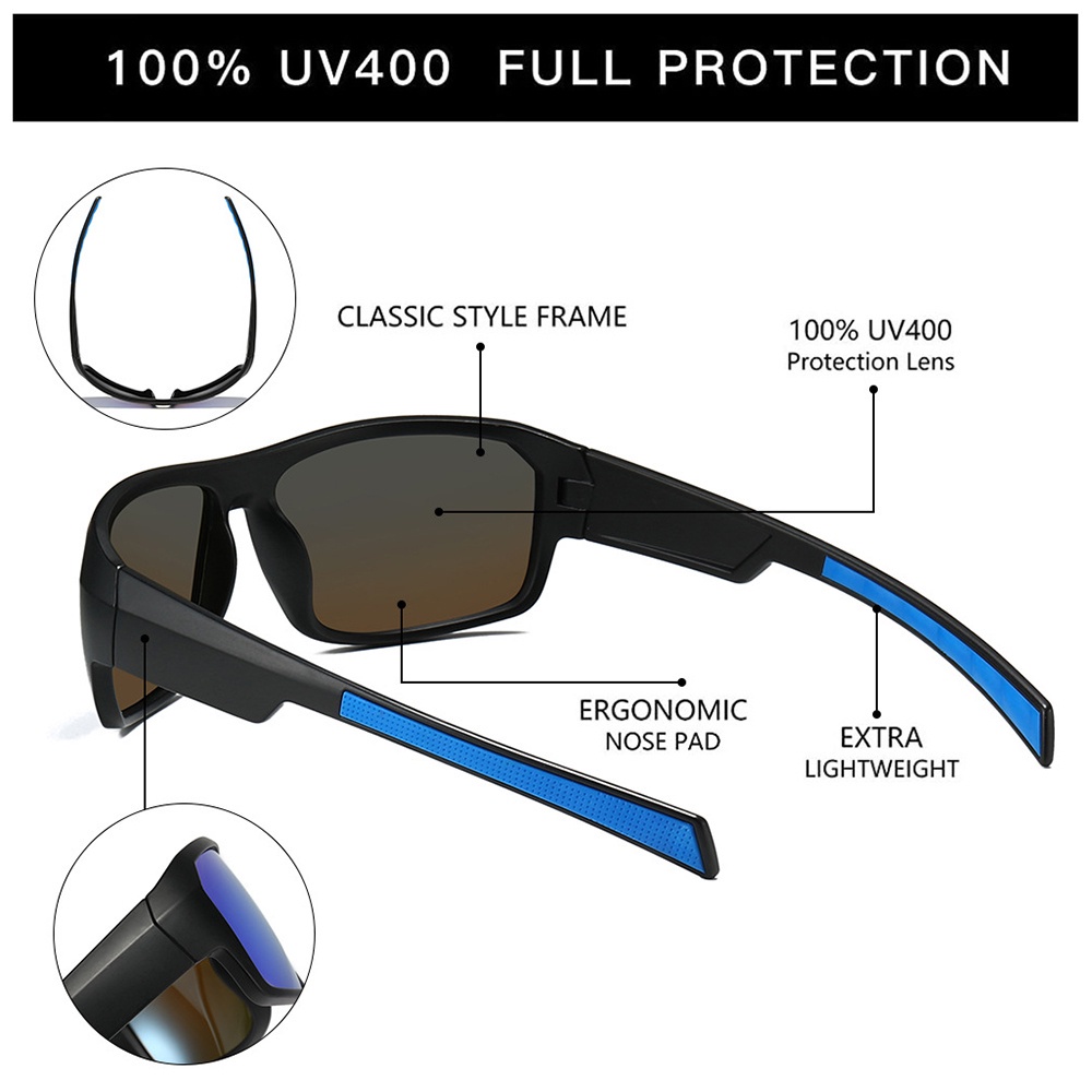 Kính mát AIELBRO phân cực chống tia UV400 phong cách cổ điển thời trang dành cho nam và nữ