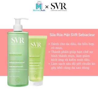 Sữa Rửa Mặt SVR Sebiaclear Gel Moussant