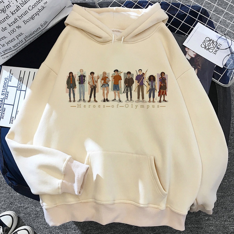 Áo Hoodie In Hình Percy Jackson Phong Cách hip hop Đường Phố harajuku Hàn Quốc Cho Nam
