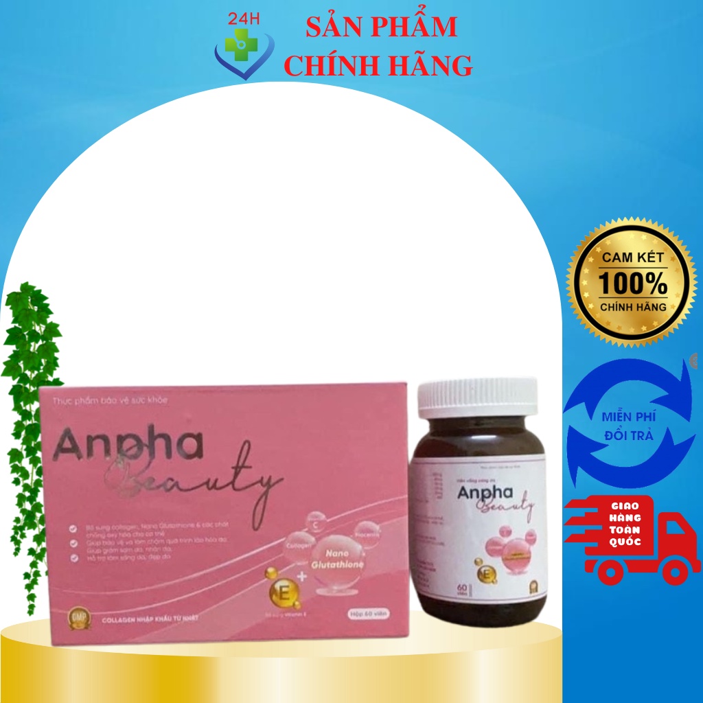 Viên uống trắng da, mờ nám, ngăn ngừa lão hóa  Anpha Beauty, Viện Hàn Lâm Khoa Học