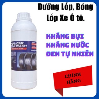 Dưỡng lốp, bóng lốp ô tô 2d carwash, chống bám bụi, kháng nước, lốp đen bóng tự nhiên, 1l/2l/5l/10l/20l.