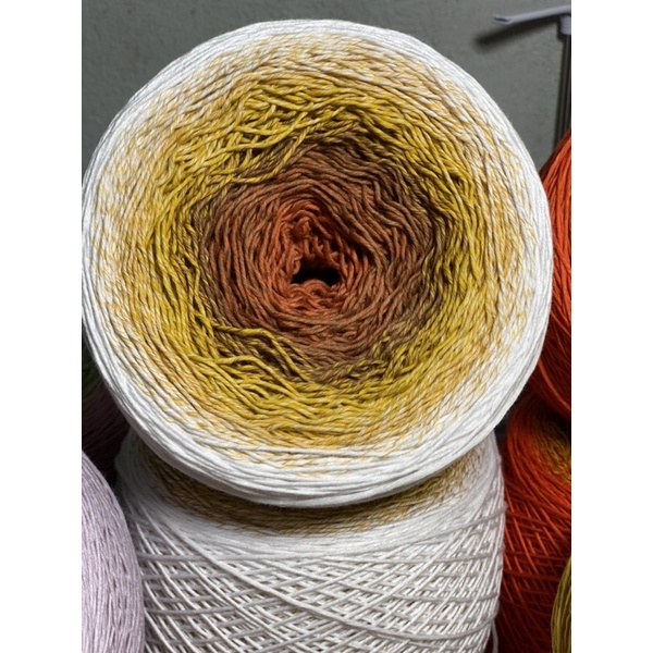 Sợi cầu vòng cotton100% se 2mm  26k/100g móc nón , túi, balo, chăn, thảm , thú, vỏ gối ..