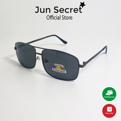 Kính mát nam gọng kim loại mảnh Jun Secret form ôm mặt, tròng chống nắng, chống tia UV400 JSMakeVuong