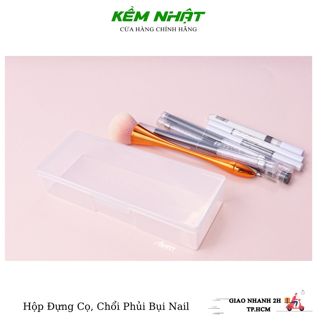 Hộp Đựng Cọ, Chổi Phủi Nail