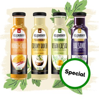 Sốt trộn salad hữu cơ thuần chay Ozganics Vegan Salad Dressing 250ml