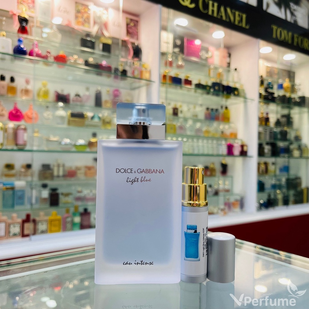 Nước hoa nữ 10ml D&G Light Blue Intense EDP - Quả chanh vàng, Quả táo Granny Smith tươi mát và quyến rũ