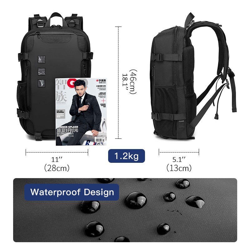 Ba Lô Laptop Chống Thấm Nước Đa Chức Năng CS OZUKO