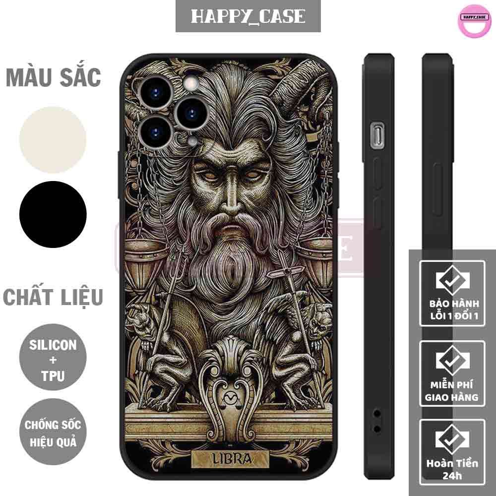 Ốp iPhone HD453 Hình Thiên Bình Cung Hoàng Đạo Libra Chống Sốc iPhone Happy Case
