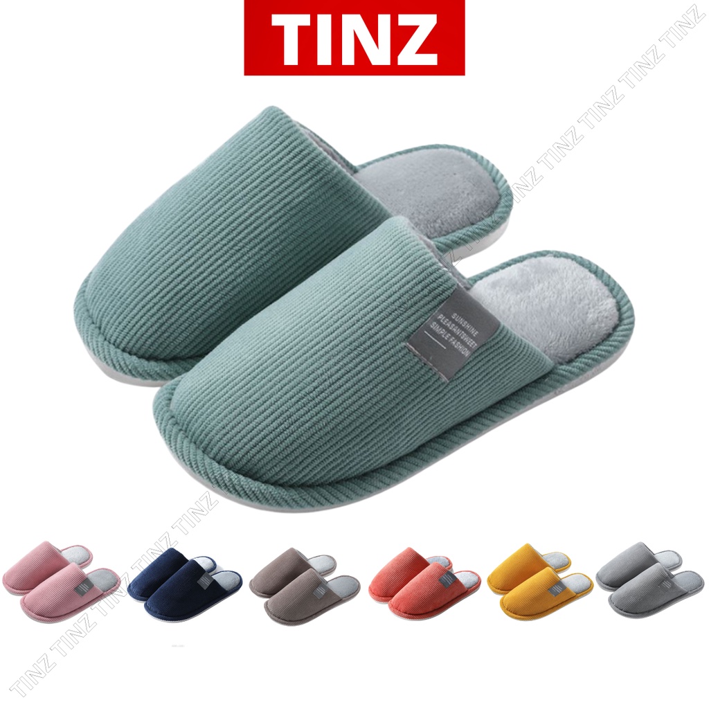 Dép lông đi trong nhà, dép bông nữ nam mùa đông quai ngang hình thú cute đế cao su TINZ|Mã Snhuyen