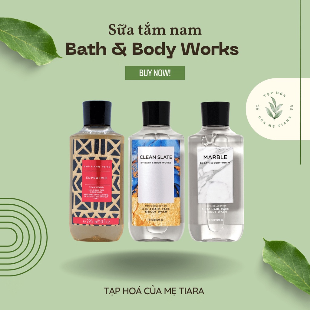 Sữa tắm gel cho nam Bath and Body Works 295ml