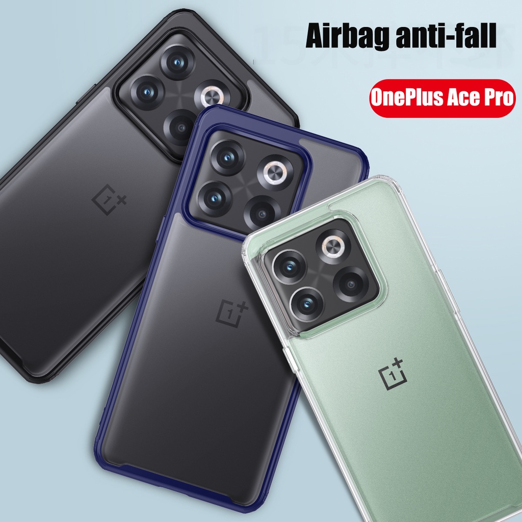 Ốp Điện Thoại Cứng Nhám Trong Suốt Có Túi Khí Chống Sốc Cho OnePlus Ace Pro 10T 10 Pro 9 Pro 8 Pro 8T 7 Pro 7T