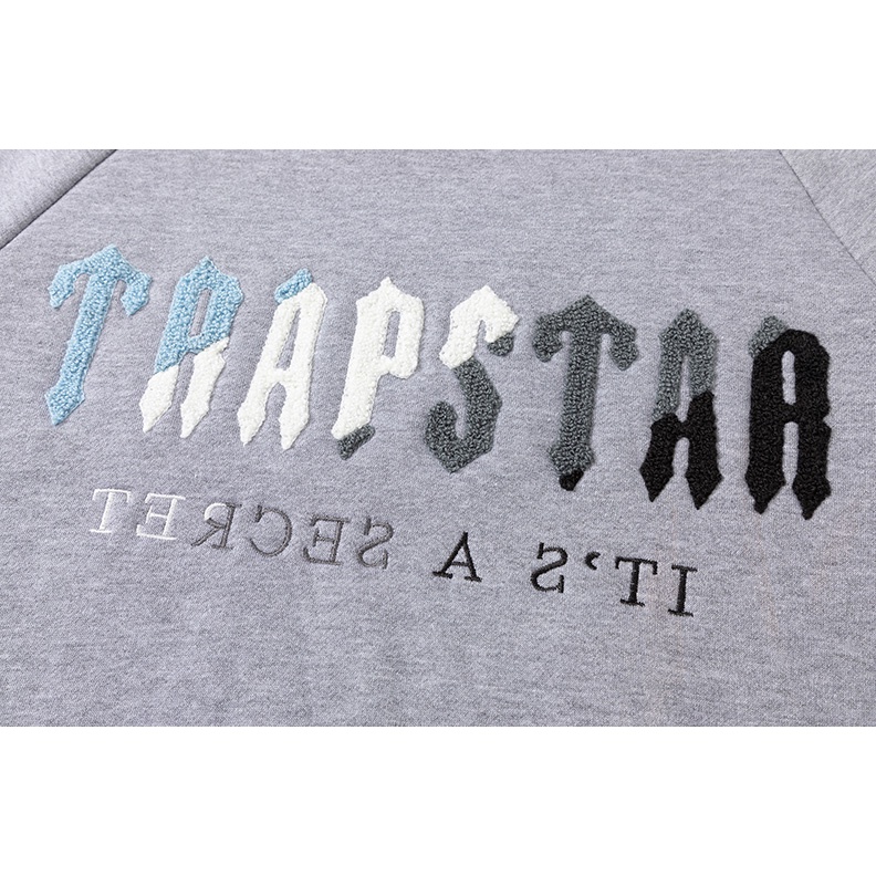 Trapstar Mới Áo Khoác Hoodie Họa Tiết Rằn Ri Phối Cá Tính