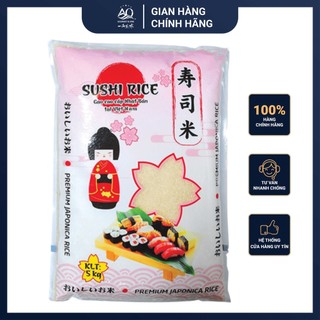 Gạo nhật sushi rice 5kg, gạo làm sushi, cơm nắm