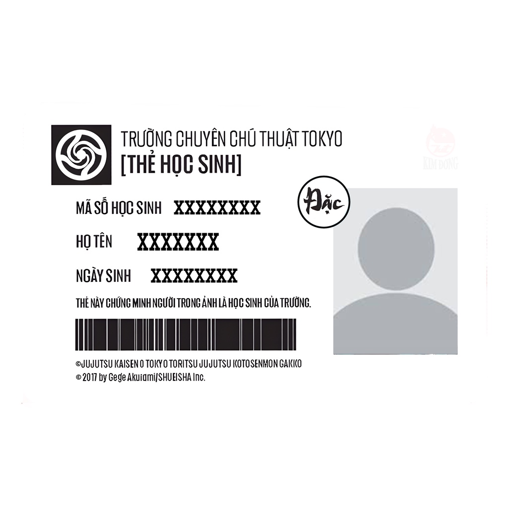 THẺ ID MYSELF CHÚ THUẬT HỒI CHIẾN