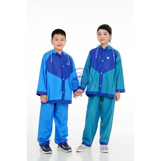 Áo mưa bộ trẻ em sơn thủy