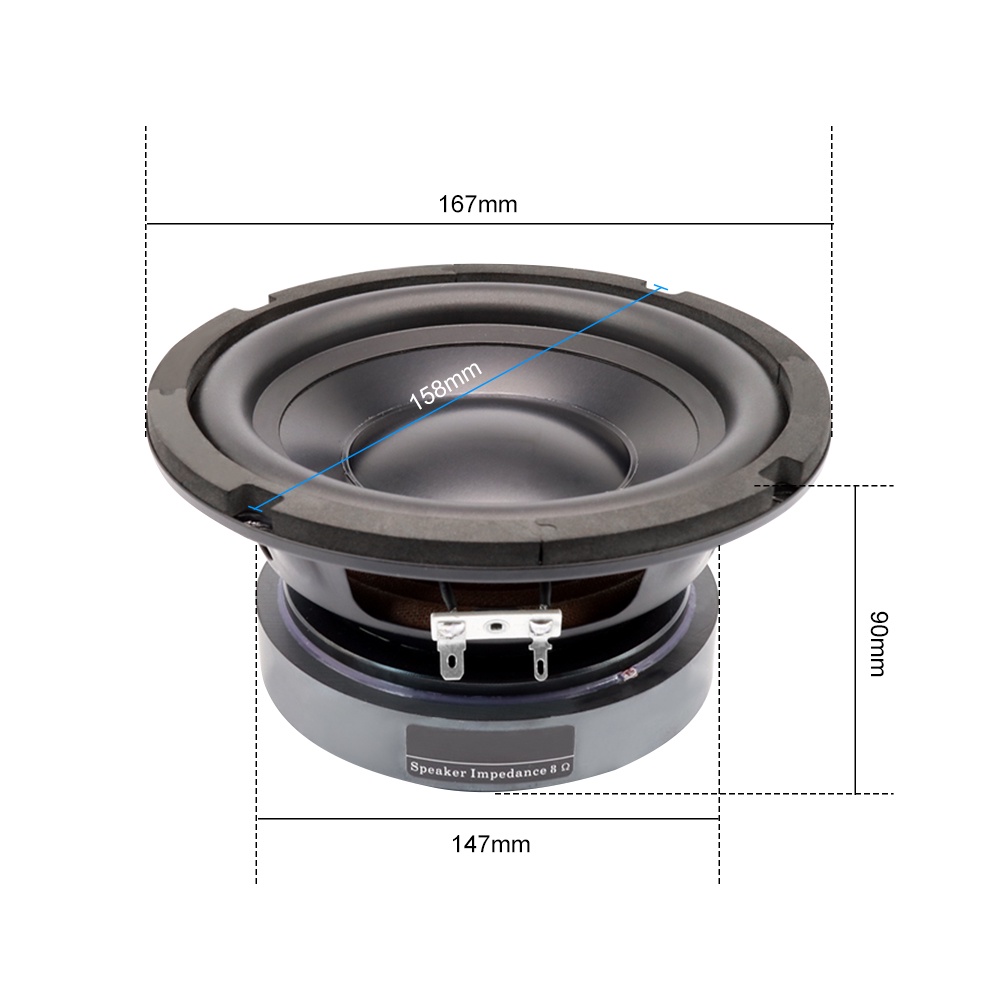 Loa Subwoofer AIYIMA 6.5 inch 100W 4 8 Ohm cao cấp tiện lợi cho gia đình