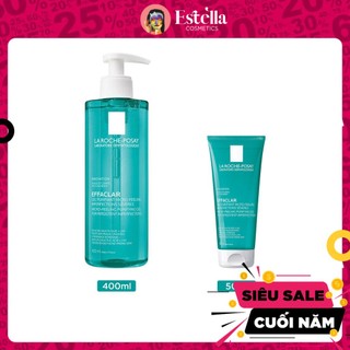 Gel Rửa Mặt Và Tắm La Roche Posay Effaclar Micro-Peeling Purifying (400ml, 50ml)