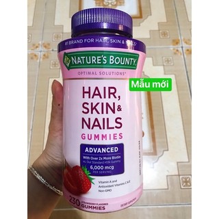 kẹo Nature's Bounty Hair Skin Nails Gummies 230 viên