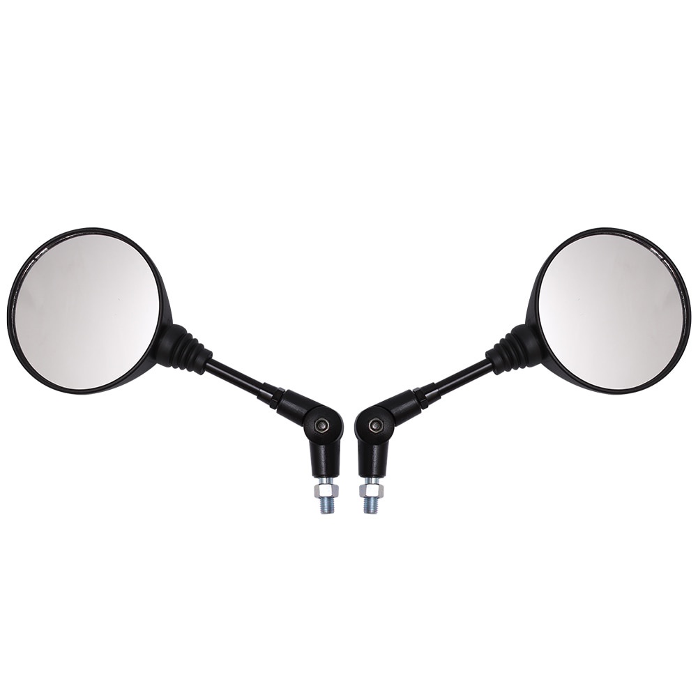 Gương xe máy，Gương Chiếu Hậu Tròn 10mm Màu Đen Gập Lại Được Chống Rơi Chuyên Dùng Cho，Gương chiếu hậu xe máy