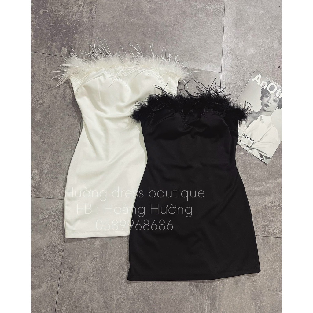 SET váy đầm ôm body áo khoác croptop dài tay thu đông phối lông sang chảnh hotgirl sexy đi tiệc đẹp giá rẻ