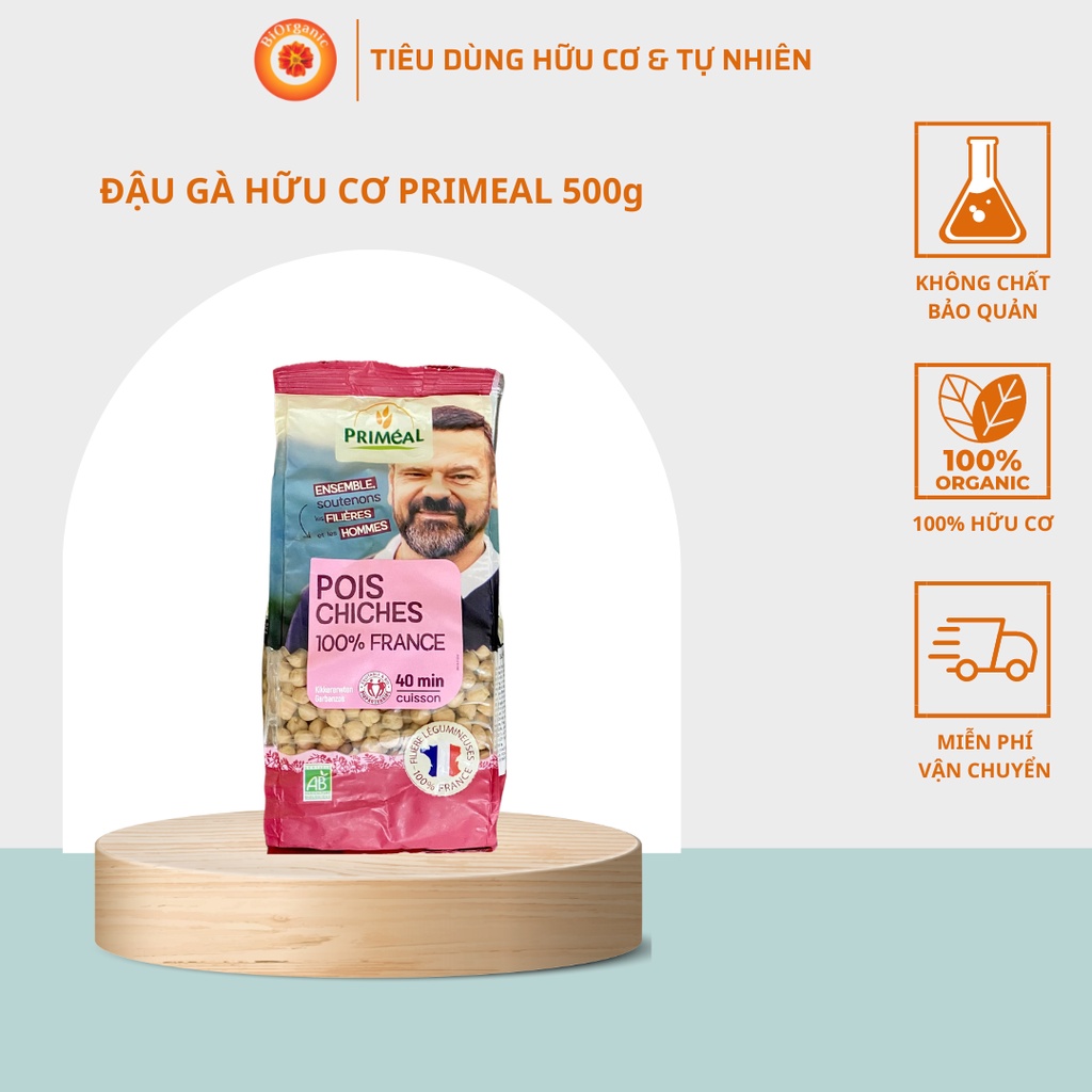 [PRIMEAL] ĐẬU GÀ HỮU CƠ (500g) - Organic Chickpea