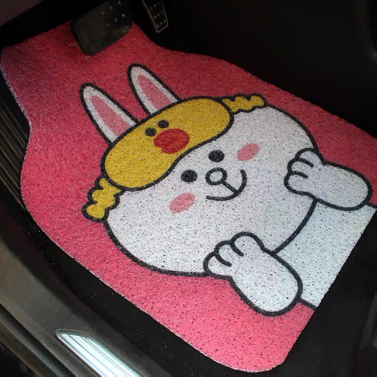 Thảm lót sàn xê ô tô rối cao cấp Line Friends - Thảm sàn ô tô cao cấp