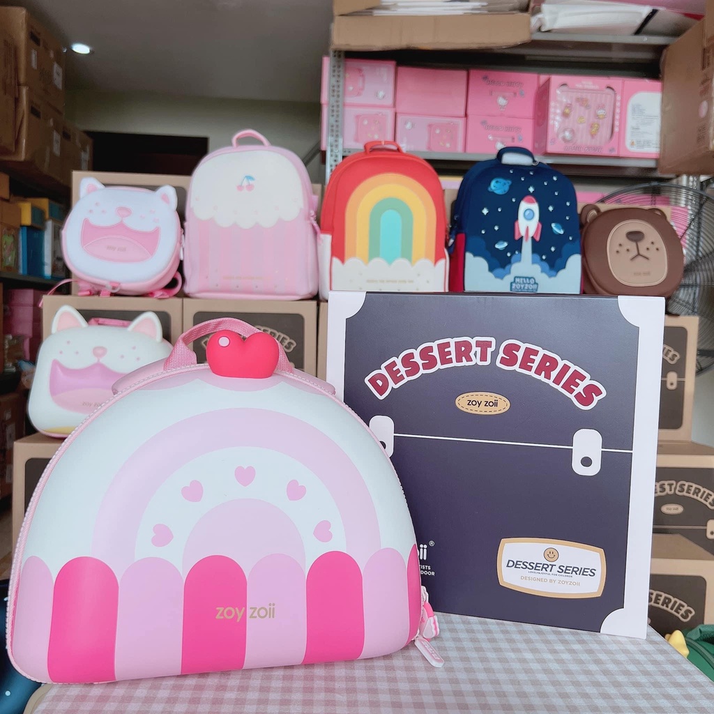 Balo Zoyzoii chính hãng cho bé mầm non hình thú mẫu mới 2022 chồng gù đi học đi chơi du lịch 1-6 tuổi cao cấp