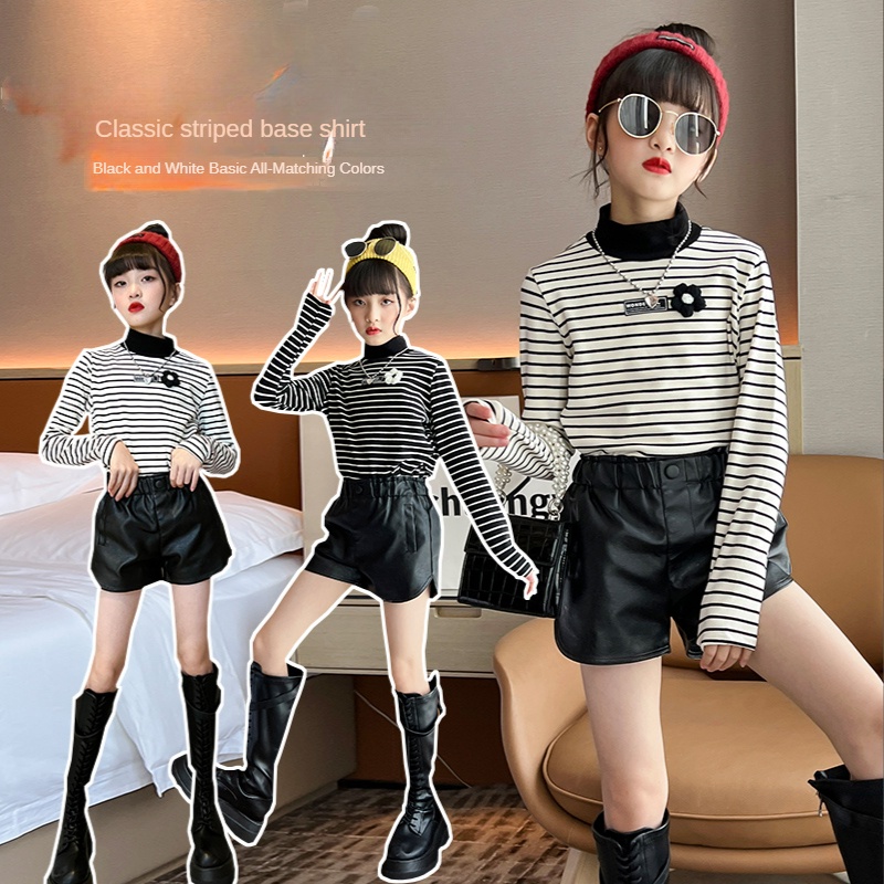 Áo Thun Tay Dài Họa Tiết Kẻ Sọc Thời Trang Hàn Quốc Cho Bé Gái 5-6 Tuổi 6-7 Tuổi 7-12 Tuổi 8-13 Tuổi 9-10 Tuổi 10-11 Giày Thể Thao Thời Trang Cho Bé Từ 12-13 - 12-12 - 13 Tuổi 13-14 Tuổi