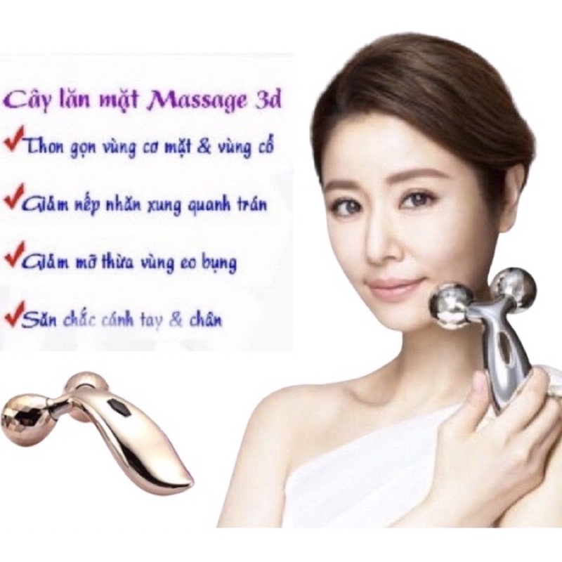 Con Lăn matxa 3D cao cấp Massage toàn cơ thể: mặt, cánh tay, chân, mông và lưng