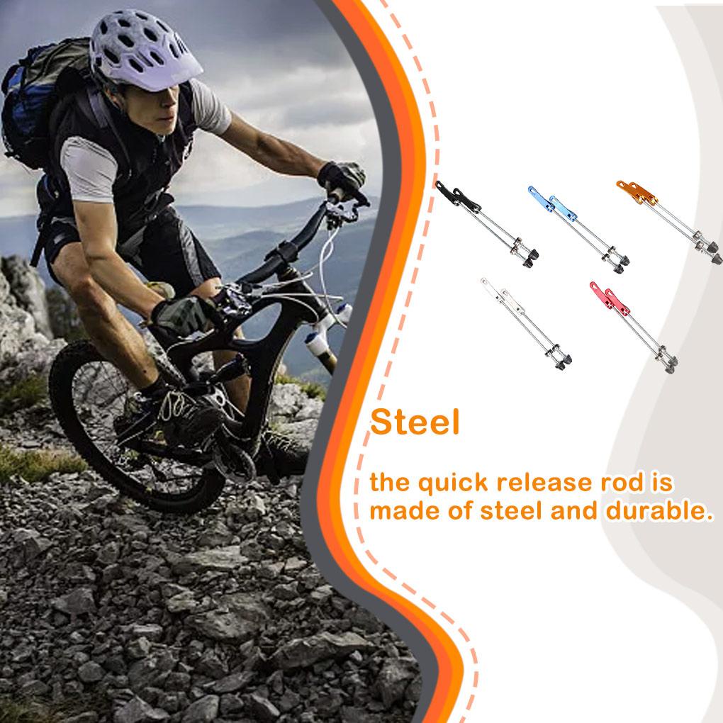 [MAPD] Set 2 Trục Bánh Xe Đạp Bằng Thép Ổn Định Tháo Gỡ Nhanh Co Giãn Tốt Chống Rỉ Sét Trọng Lượng Nhẹ