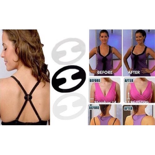 6 Kẹp Áo Ngực - Dây Đeo Áo Ngực Ẩn &amp; Kẹp Nâng Cao / Kẹp Nâng Cao:#1 (3 Cái, 3 Màu)