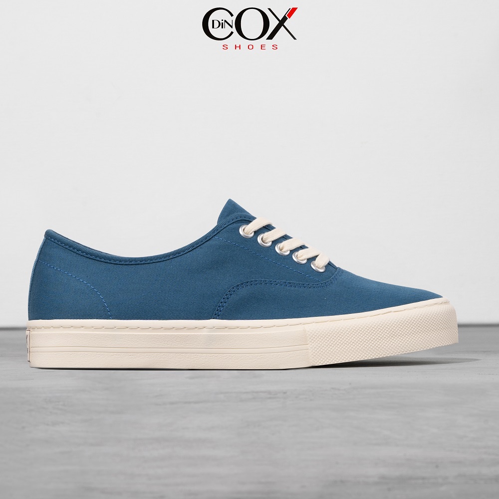 Giày Sneaker Nam Vải Canvas DINCOX E06 Blue Đơn Giản Tinh Tế