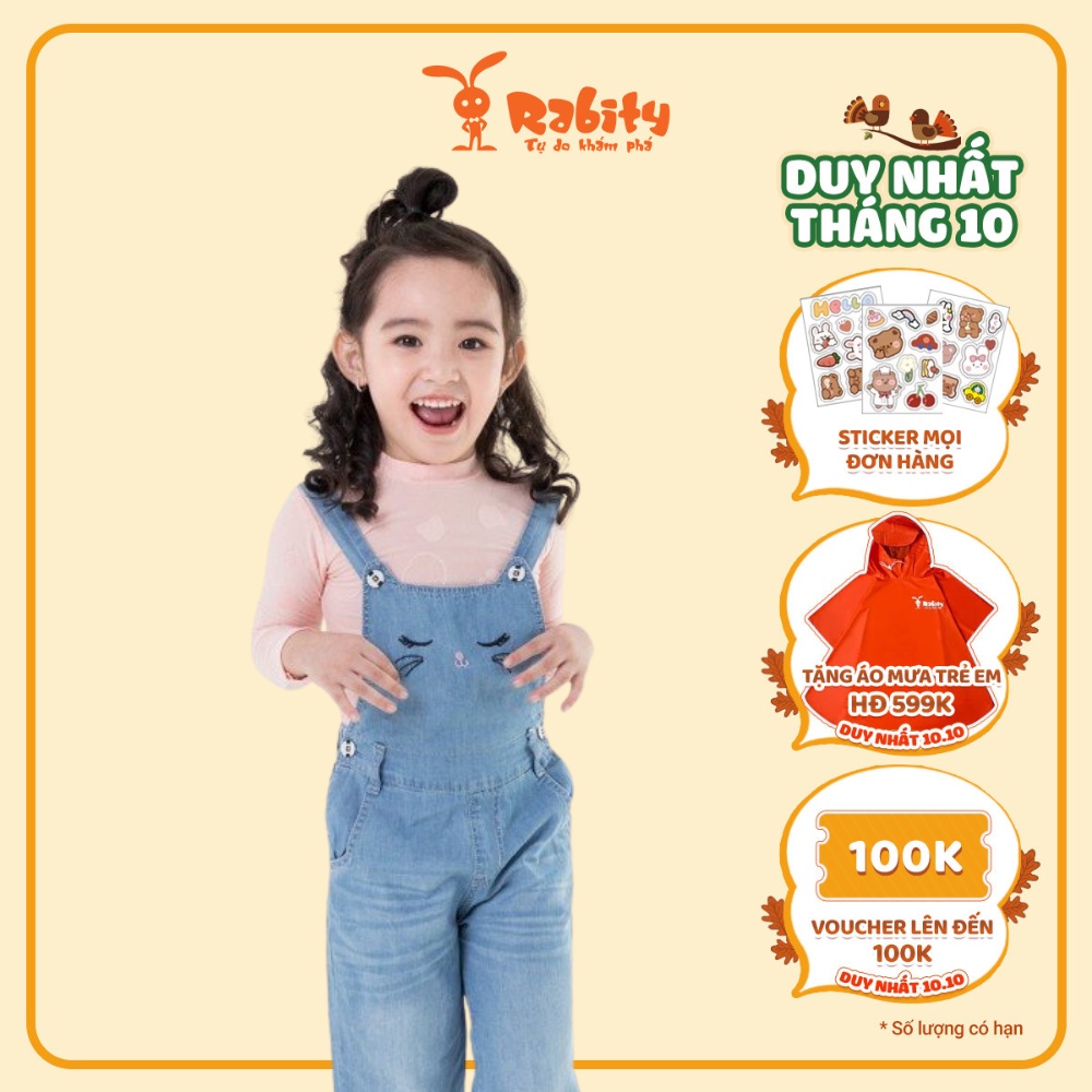 Áo thun dài tay sợi tre bé gái Rabity 9289.9718.90779