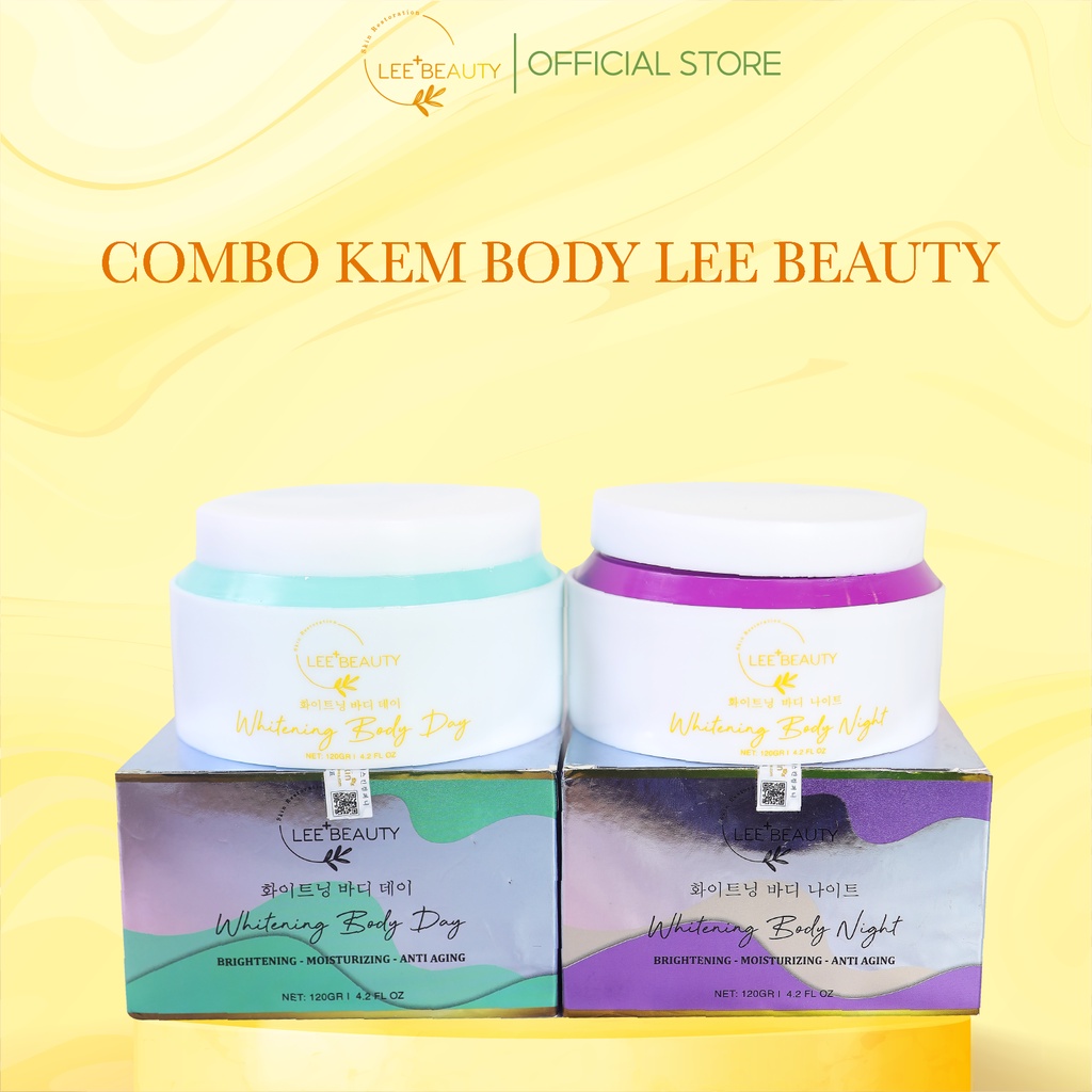 Bộ đôi kem dưỡng thể ban ngày và ban đêm Lee Beauty cấp ẩm làm trắng da  120g | Shopee Việt Nam