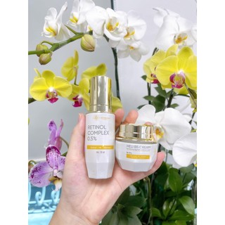 Bộ combo tái sinh Huyền Phi chính hãng gồm Retinol Huyền Phi Complex 0.5% và Kem phục hồi Heli B5 Huyền Phi