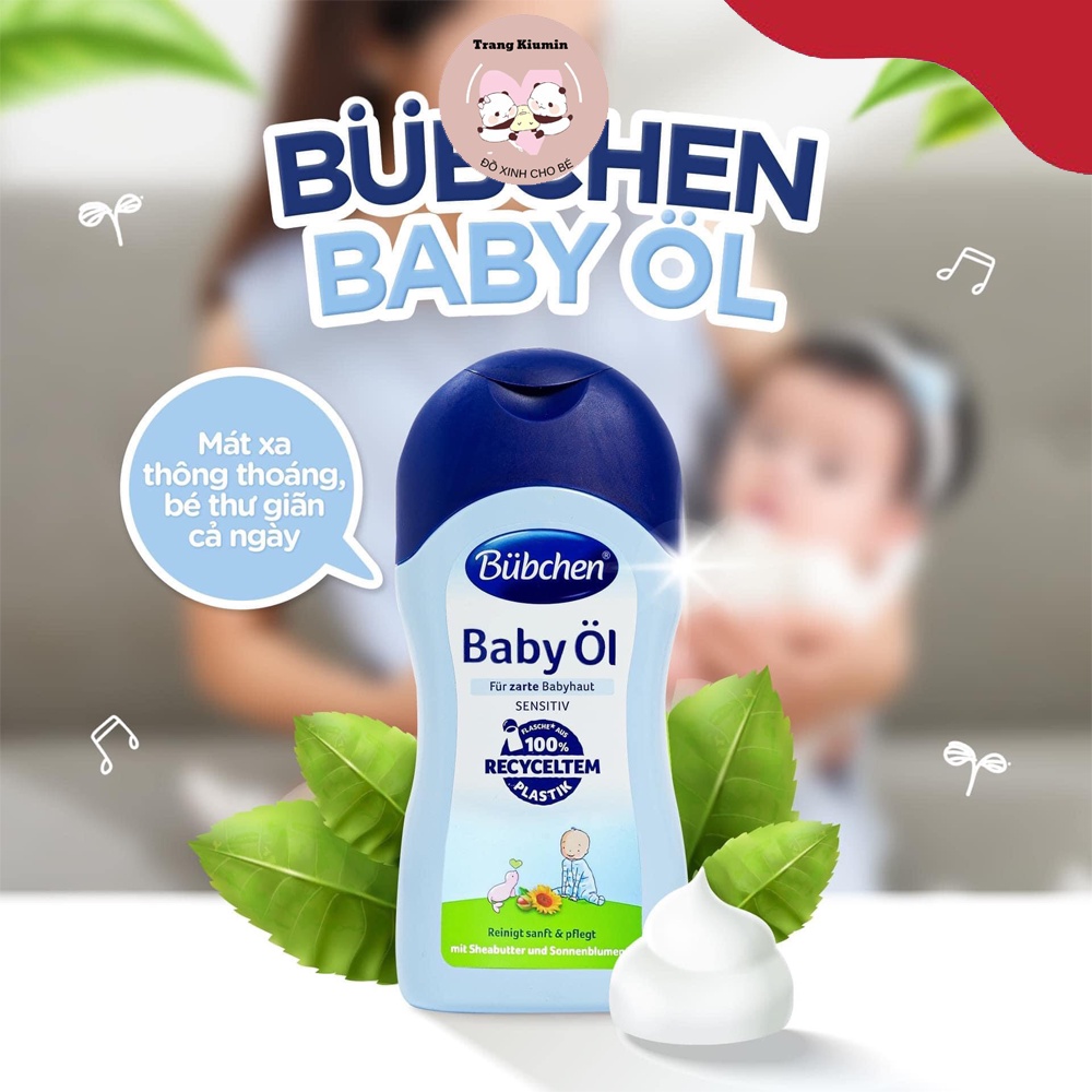 Dầu Massage Cho Bé BÜBCHEN BABY ÖL Giúp Thư Giãn