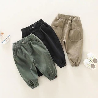 Quần jogger cho bé quần dài cho bé trai và bé gái chất kaki thoáng mát thời trang trẻ em poskids