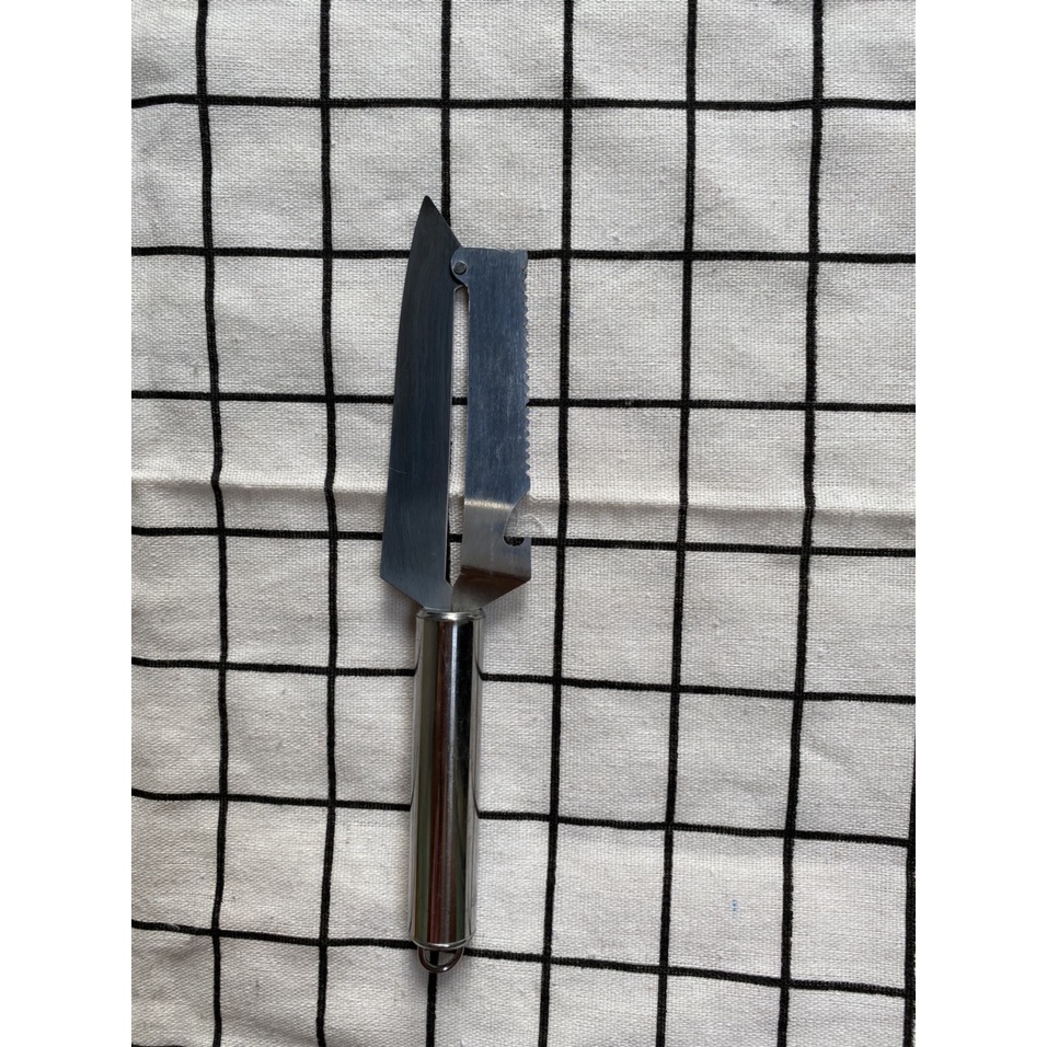 Nạo củ quả 2 lưỡi bằng thép không gỉ (ảnh thật)