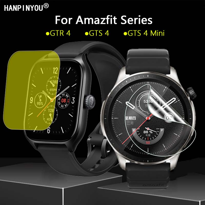 Kính Cường Lực Bảo Vệ Màn Hình Cho Đồng Hồ Thông Minh Amazfit GTR GTS 4 Mini Kèm Phụ Kiện