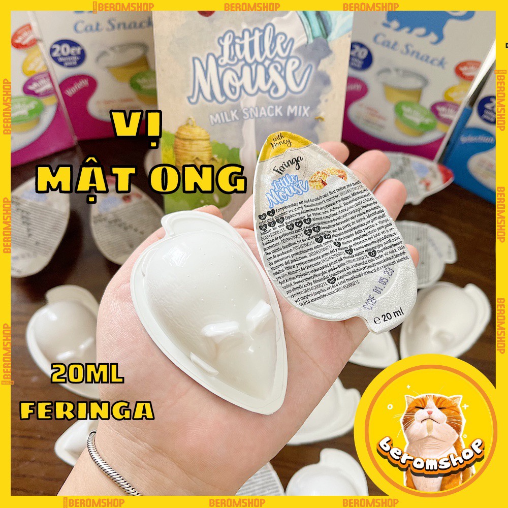 SỮA CHO MÈO FERINGA VỊ TRÁI CÂY HÌNH CHUỘT 20ML NHẬP ĐỨC GIÁ CỰC RẺ