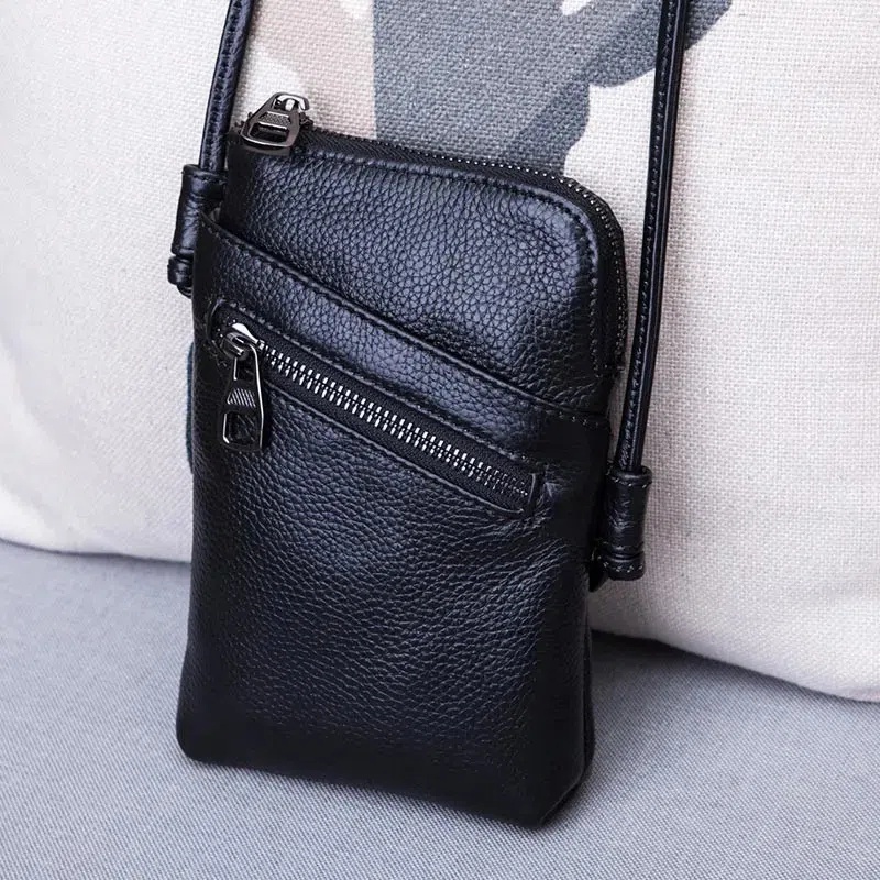 Túi Da pu Đeo Vai Đựng Điện Thoại Có Khóa Kéo Thời Trang Mới 2022 Cho Nữ fna240