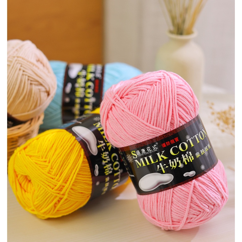 Len milk cotton 125g loại 1