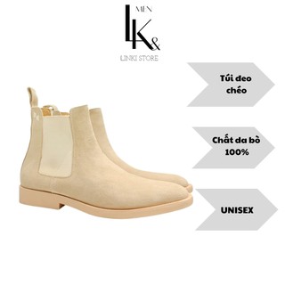 Giày Chelsea Boot màu Tan - Giúp tăng chiều cao 7 cm - Da lộn xịn xò - Bảo hành 12 tháng