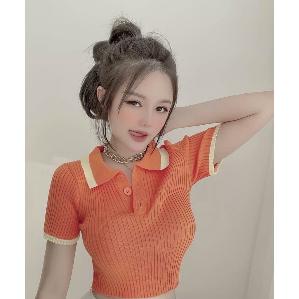 {NHẬP MÃ VOUCHER GIẢM GIÁ} Áo crt cổ đức 260k Màu: hồng sen, trắng, xanh cb, tím, cam, đen ❤️ váy body sang chảnh Anna