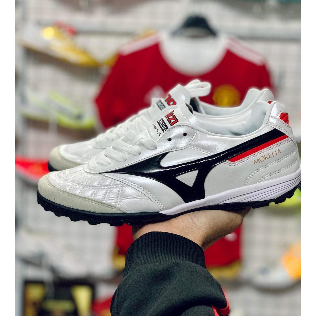 Giày Đá Bóng Morelia Neo Đế TF Màu Trắng Đen F3Sport