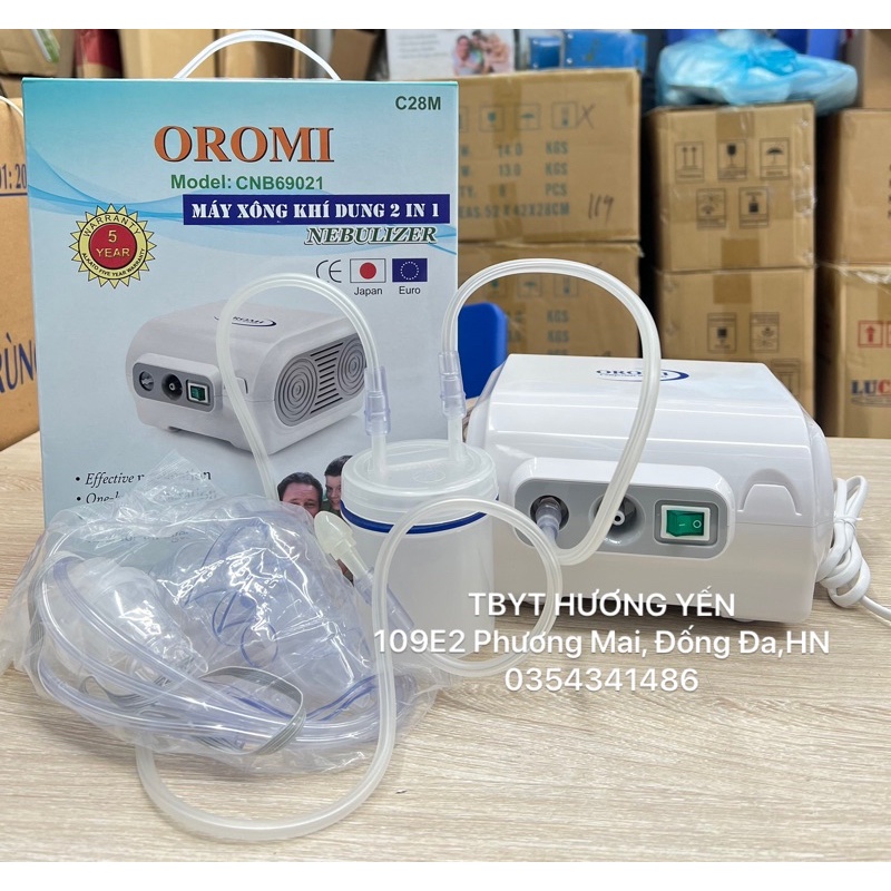 Máy xông khí dung 2in1 OROMI C28M (cả xông và hút)