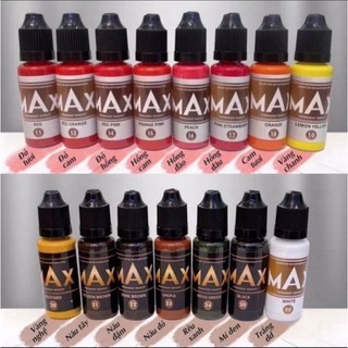 Mực max phun xăm hữu cơ 👄 siêu bám 👄môi 12ml 👍 mày 18ml 👍chính hãng thảo vũ